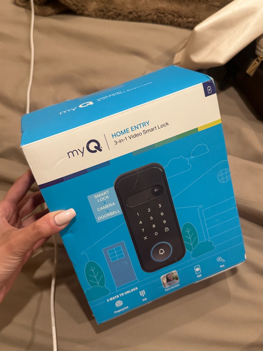 Home Entry 3-in-1 Video Smart Lock in Black